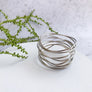 Claire - Modern silver wire bracelet