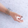 Claire - Modern silver wire bracelet