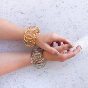 Stella -  Minimalistic silver wire bracelet