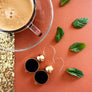 Alice 24K Gold & Black Earrings