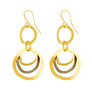 Elisa silver & gold hoop earrings