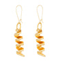 Callie Geometric wave-shaped earrings