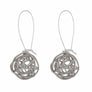 Jenny - Sterling silver wire ball dangle earrings
