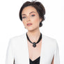 Grace - Sterling silver and black Swarovski crystal pave earrings