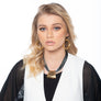 Natalie - Modern 24K gold wire hoop earrings