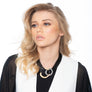 Victoria - Intertwined hoops collar necklace