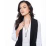 Karen - Open heart sterling silver pendant necklace