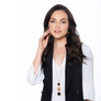 Evelyn Long black and 24K gold pendant necklace