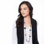 Sandra - Long multicolor geometric shapes necklace