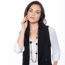 Sandra - Long multicolor geometric shapes necklace