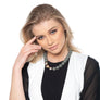 Laura - Asymmetric bead collar necklace