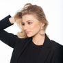 Natalie - Modern sterling silver wire hoop earrings