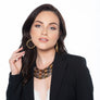Lisa - Striking gold and silver collar necklace