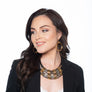 Natalie - Modern 24K gold wire hoop earrings