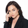 Natalie - Modern 24K gold wire hoop earrings