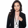 Brooklyn black oval earrings