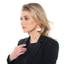 Morgan - Golden heart statement necklace & earrings