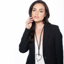 Patricia - Sterling silver heart statement necklace