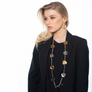 Zoey - 24K Gold Petal Shaped Dangle Earrings