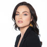 Eleanor Two gold bent triangles earrings