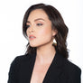 Eleanor Two gold bent triangles earrings