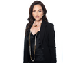 Bella single strand pearl necklace with gold pendant