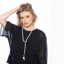 Helen - Adjustable lariat pearl necklace