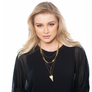 Samantha - Boho multi-layer heart necklace & earrings