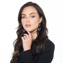 Nora - Edgy mesh and pearl earrings