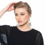 Hailey - Geometric gold & silver earrings