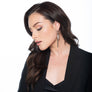 Layla - Edgy silver mesh earrings