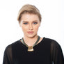 Jessica - Olive and grey cord with 24K gold pendant necklace