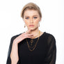 Hannah - Retro gold cone earrings