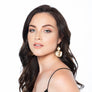 Anna Shimmering white & gold earrings