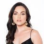 Anna Shimmering white & gold earrings