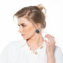 Grace Blue Swarovski crystal pave earrings