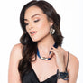 Kimberly -  Stunning blue & silver necklace & earrings