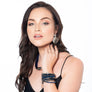 Olivia - Silver hammered metal discs earrings