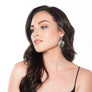 Olivia - Silver hammered metal discs earrings