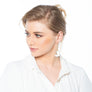 Avery gold & black heart earrings