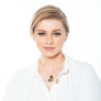 Katherine - Gold & black heart necklace & earrings