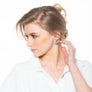 Ella Sweet sterling silver heart stud earrings