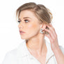 Ella Sweet sterling silver heart stud earrings