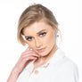 Ella Sweet sterling silver heart stud earrings