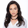 Shirley - Black cord & 24K gold detail necklace