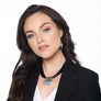 Jessica - Bold black cord & sterling silver pendant necklace