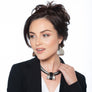 Mila - Sterling silver large teardrop shaped earrings