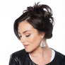 Morgan - Sterling silver heart statement necklace & earrings