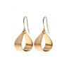 Luna - 24K gold teardrop shaped earrings