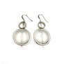 Serena - Stunning 24K gold and clear large circular dangle earrings